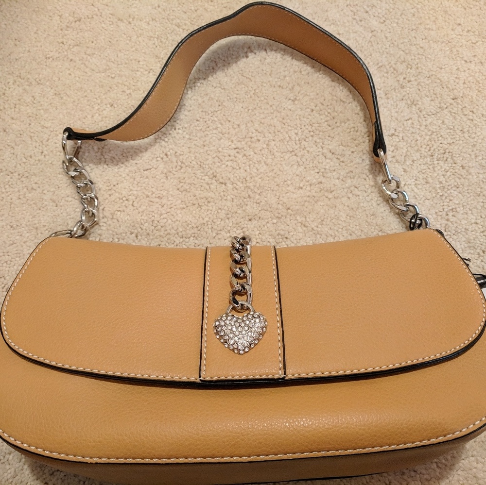 HANDBAGS 8442 TAN LEATHER HANDBAG!! BRAND NEW WT!!